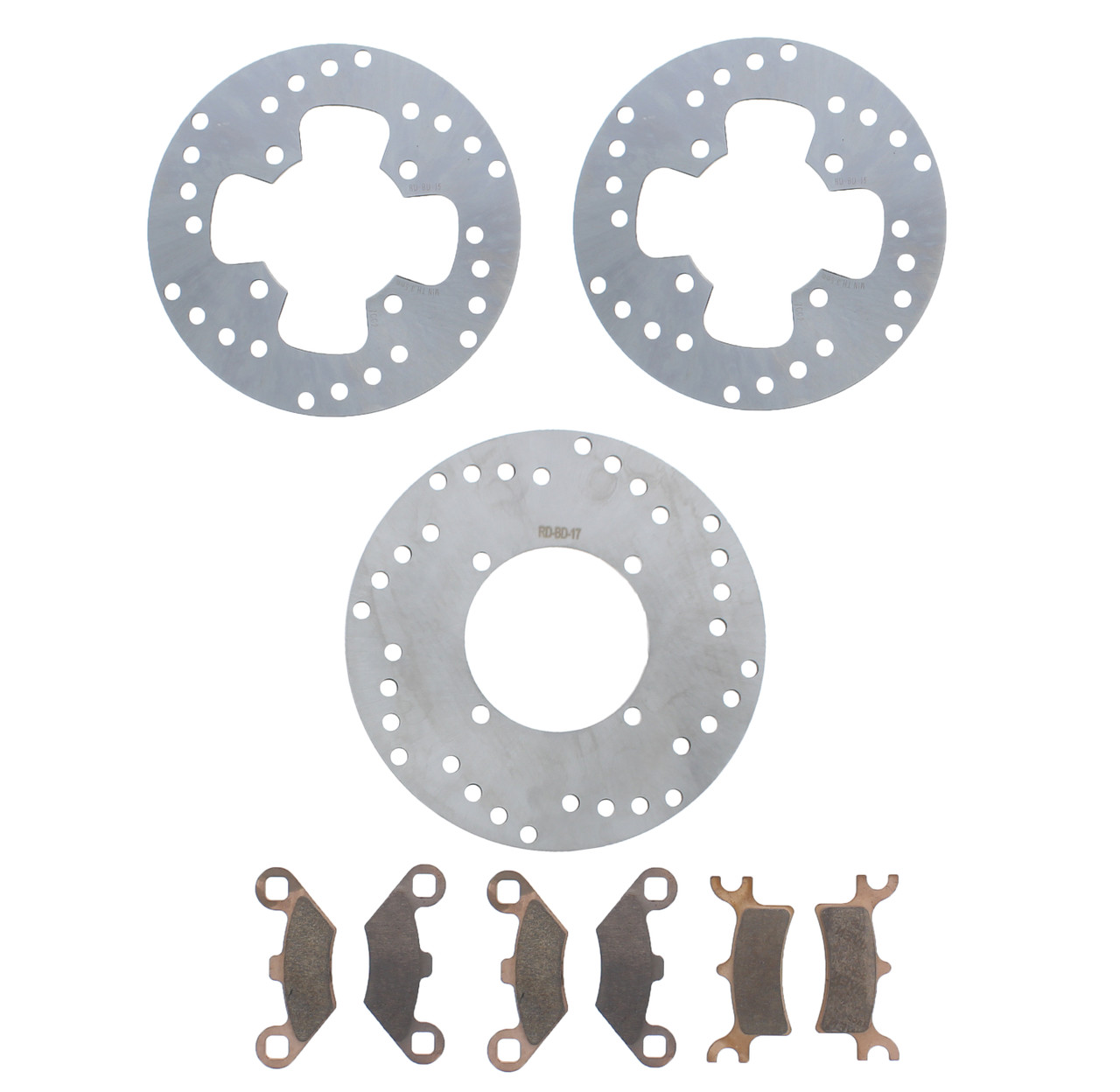 2002 Polaris Xpedition 325 4x4 Front and Rear Brake Rotors and Brake Pads