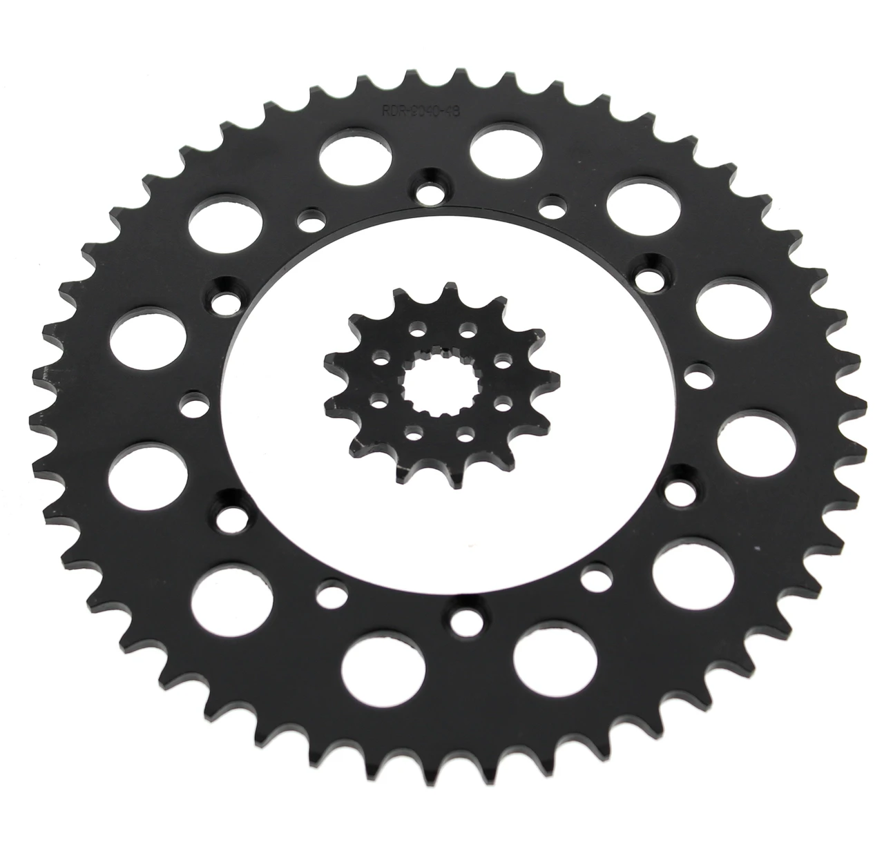 2003 Kawasaki KLX300 13 Tooth Front and 48 Tooth Rear Black Sprocket