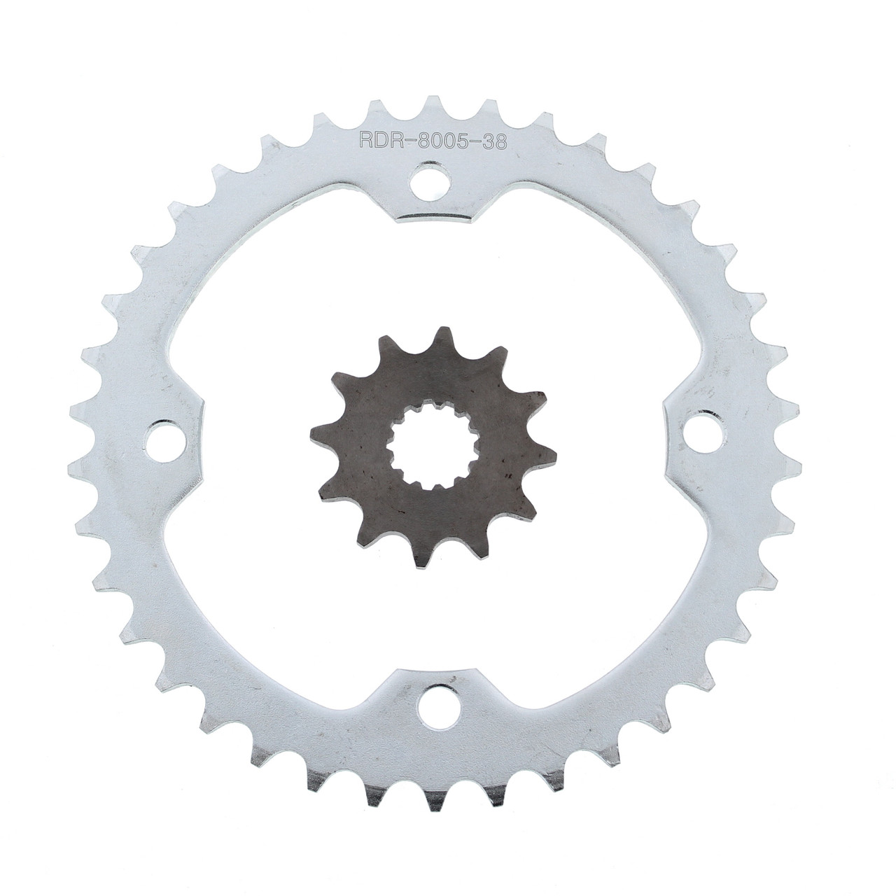 2007 2008 Yamaha YFZ450SE 450SE 12 Tooth Front and 38 Tooth Rear Silver Sprocket