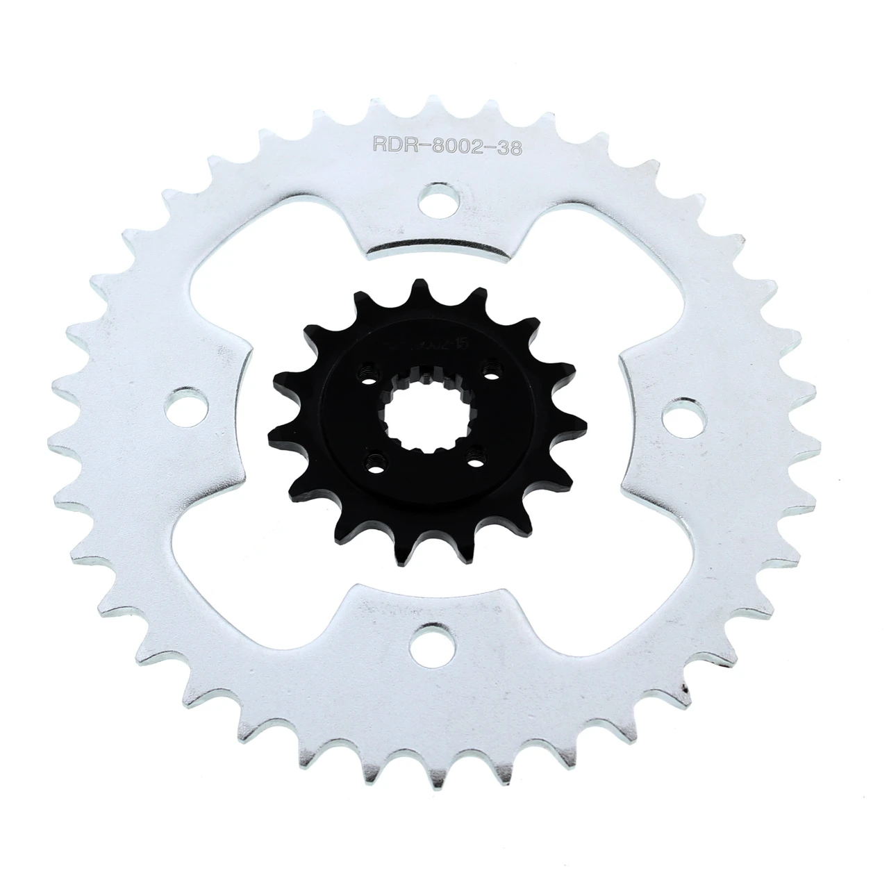 2005 - 2007 Polaris Predator 500 15 Tooth Front & 38 Tooth Rear Silver Sprocket