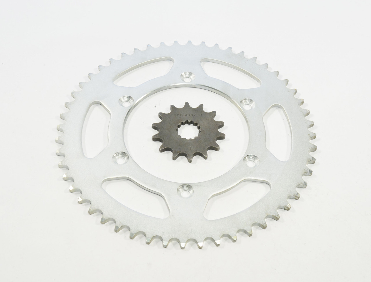 Sprockets for Yamaha YZ400F 1999 / WR426F 2000-2002 14T Front & 52T Rear Silver