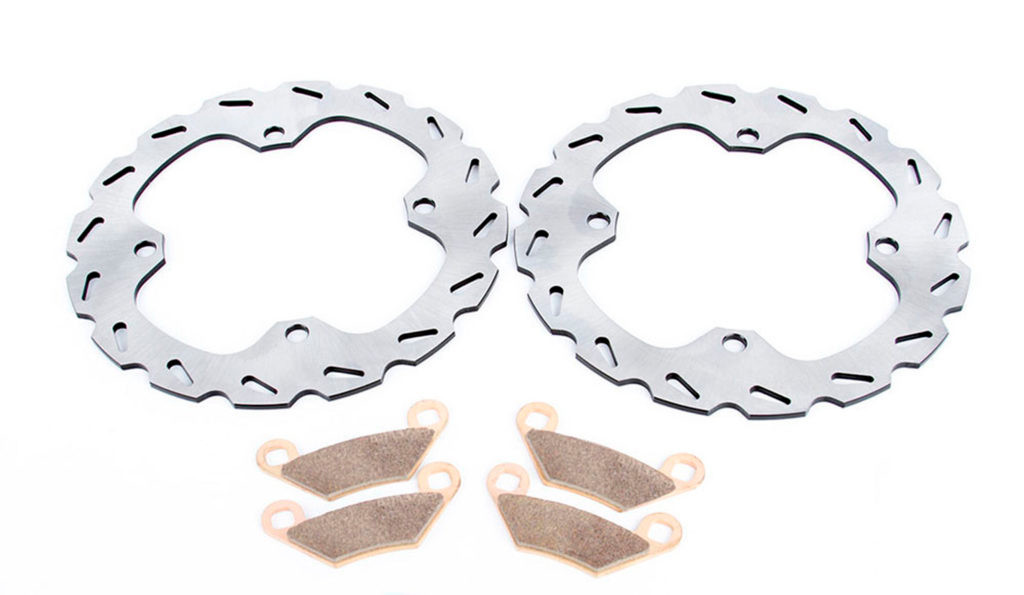 10-2011 Polaris Sportsman 850 Touring EPS Front RipTide Brake Rotors Brake Pads