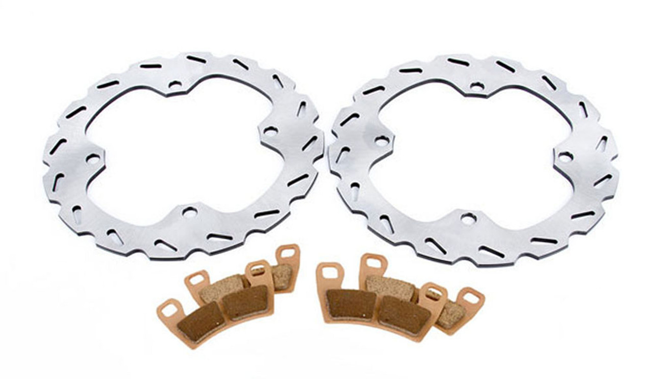 10-2011 Polaris Sportsman 850 Touring EPS Front RipTide Brake Rotors Brake Pads