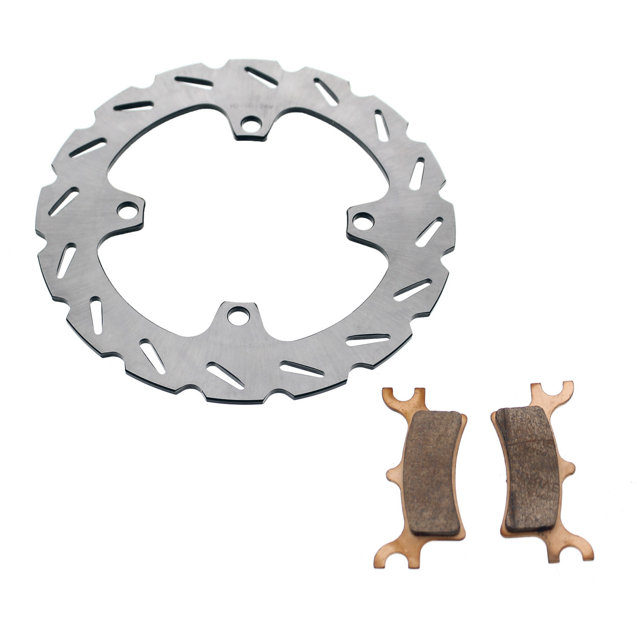 Rear RipTide Brake Rotor and Brake Pads fits 2007 Polaris Sportsman 700 EFI