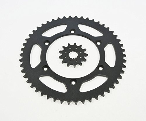 1999-2001 Yamaha WR400 F WR 400 F 13 Tooth Front & 50 Tooth Rear Black Sprocket