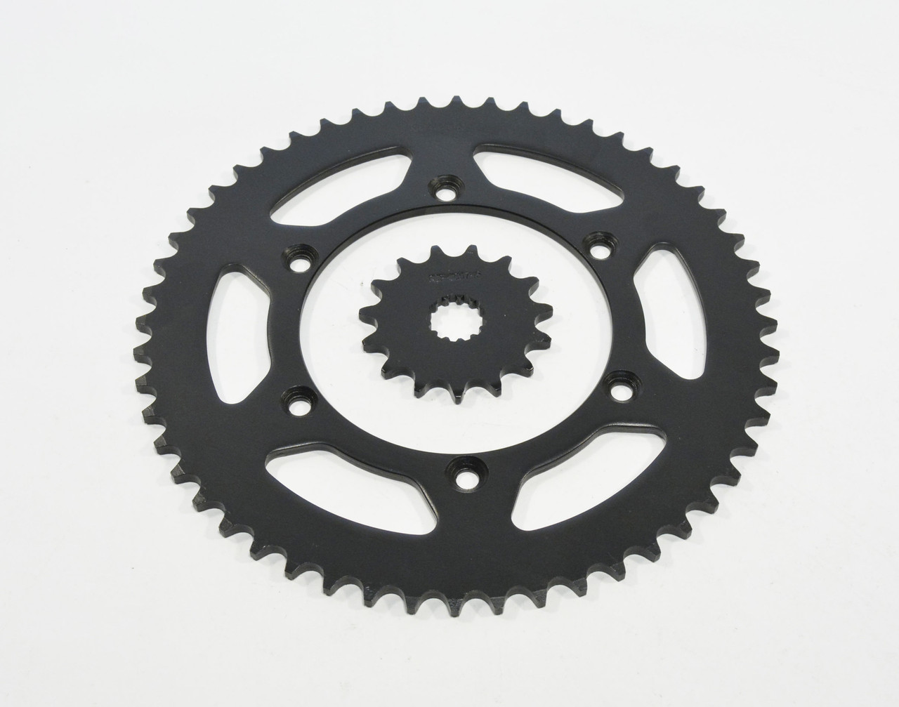 1999 - 2001 Yamaha WR400F WR400F 15 Tooth Front & 52 Tooth Rear Black Sprocket