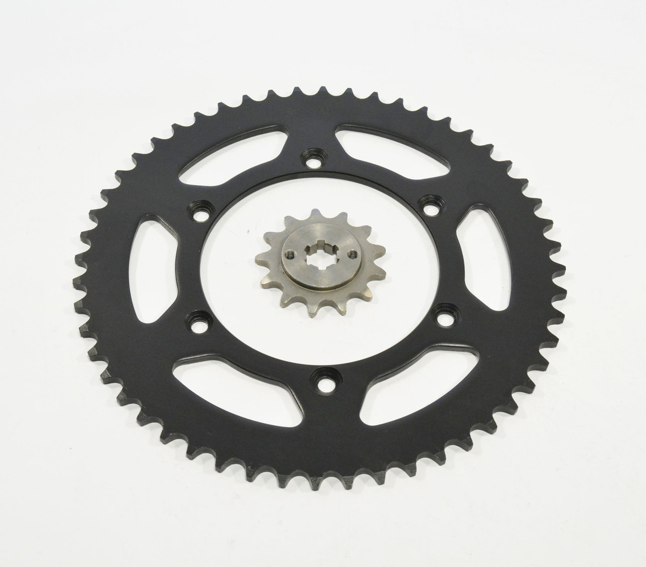 2005-2014 Yamaha TT-R230 230 13 Tooth Front and 52 Tooth Rear Black Sprocket