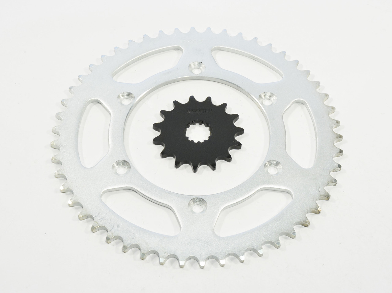 2001-2002 Yamaha WR426 F WR 426F 15 Tooth Front & 50 Tooth Rear Silver Sprocket