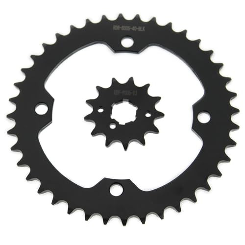 Sprockets for Yamaha Raptor 350 YFM350 2010 - 2013 Front 13T and Rear 40T Black