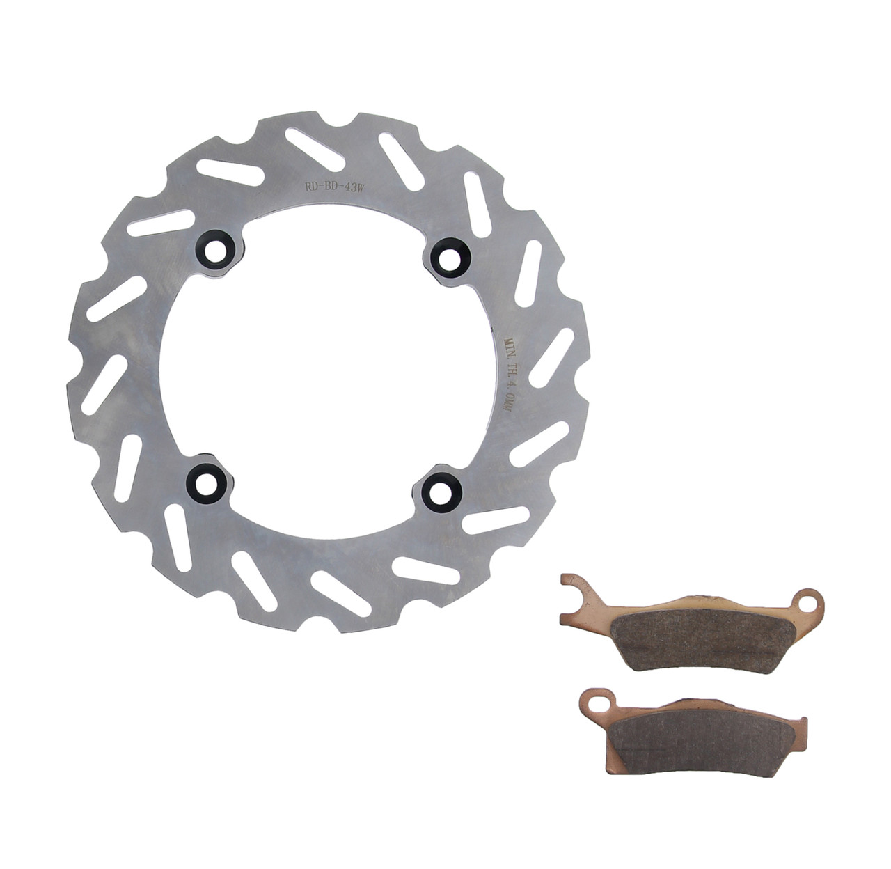 2017 Can-Am Outlander XT 450 Rear RipTide Brake Rotor and MudRat Pads
