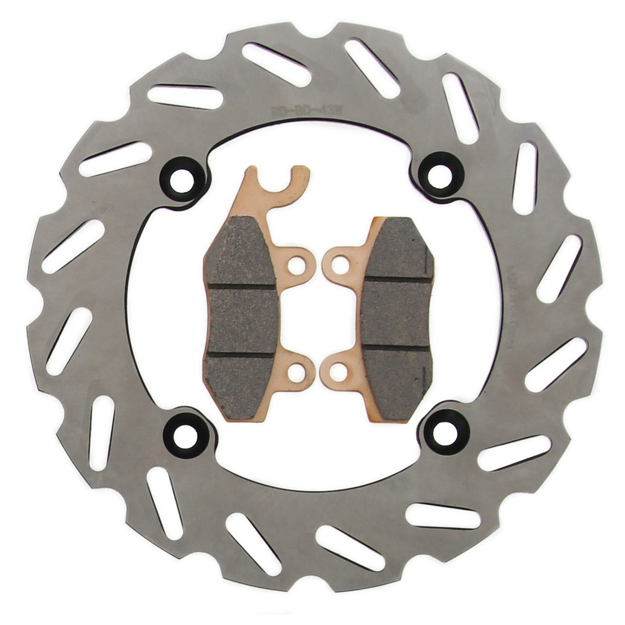 Brake Rotor and Pads for Can-Am Commander XTP 1000 2016 2017 Rear RipTide Rotors