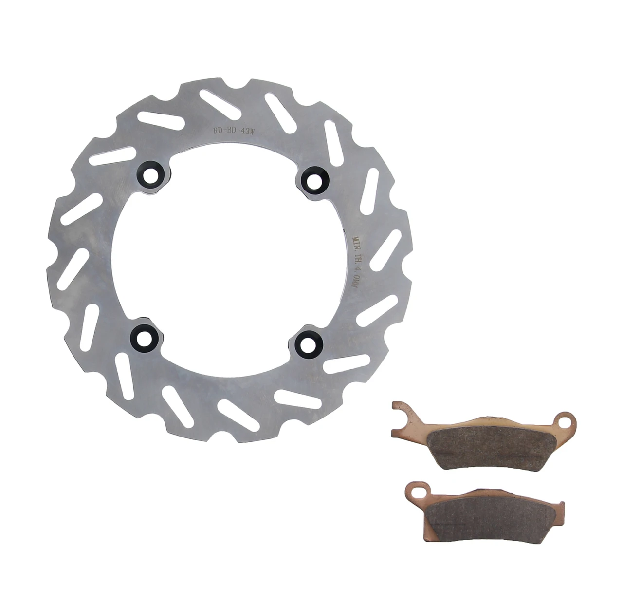 2013 2014 Can-Am Outlander 500 Rear RipTide Brake Rotor Disc & MudRat Pads