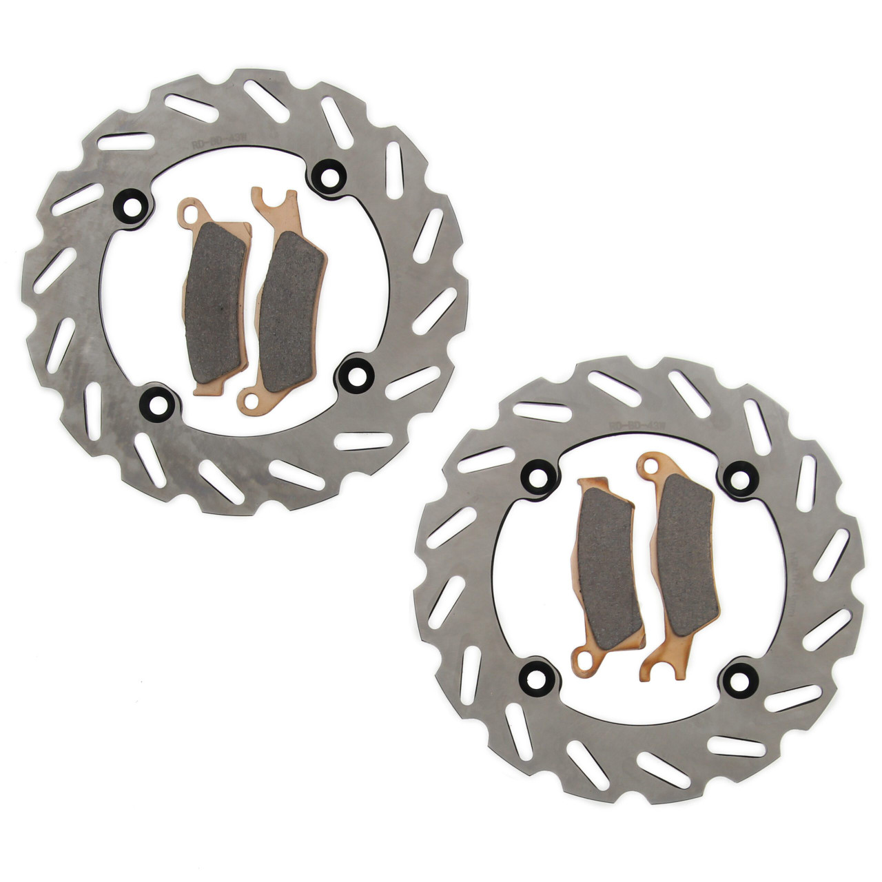 2012-2015 Can-Am Renegade XXC 800R Front RipTide Brake Rotors & MudRat Pads