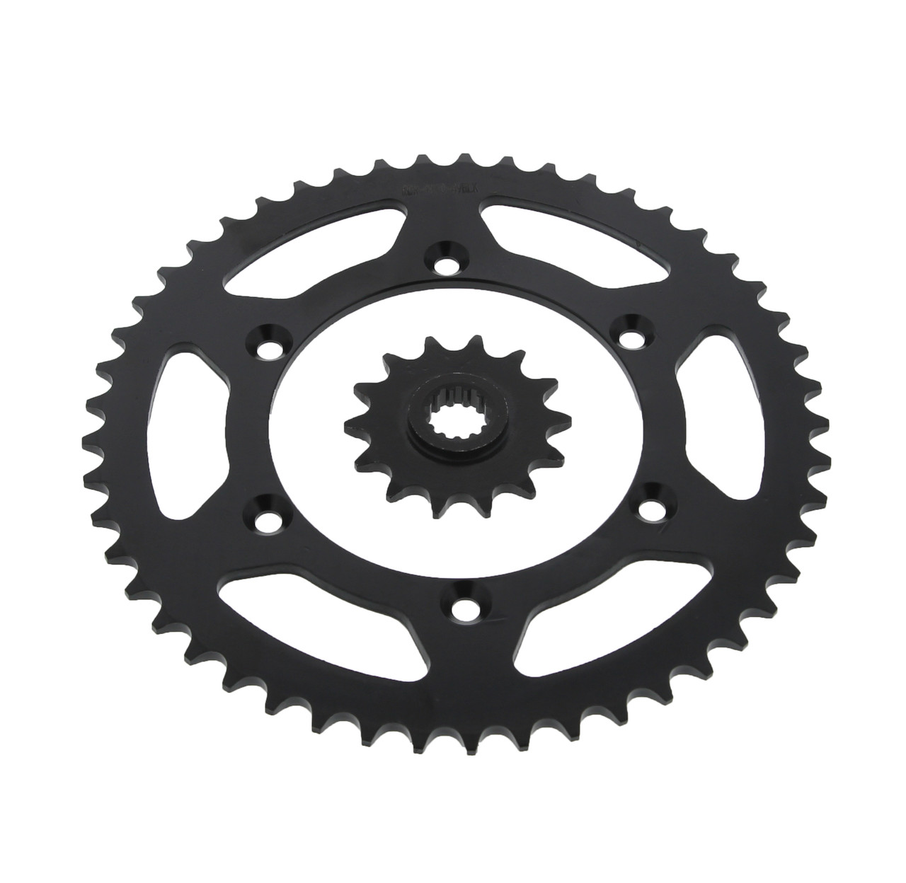 Sprockets for Kawasaki KLX400 2003 Front 14 Tooth & Rear 49 Tooth Black Sprocket