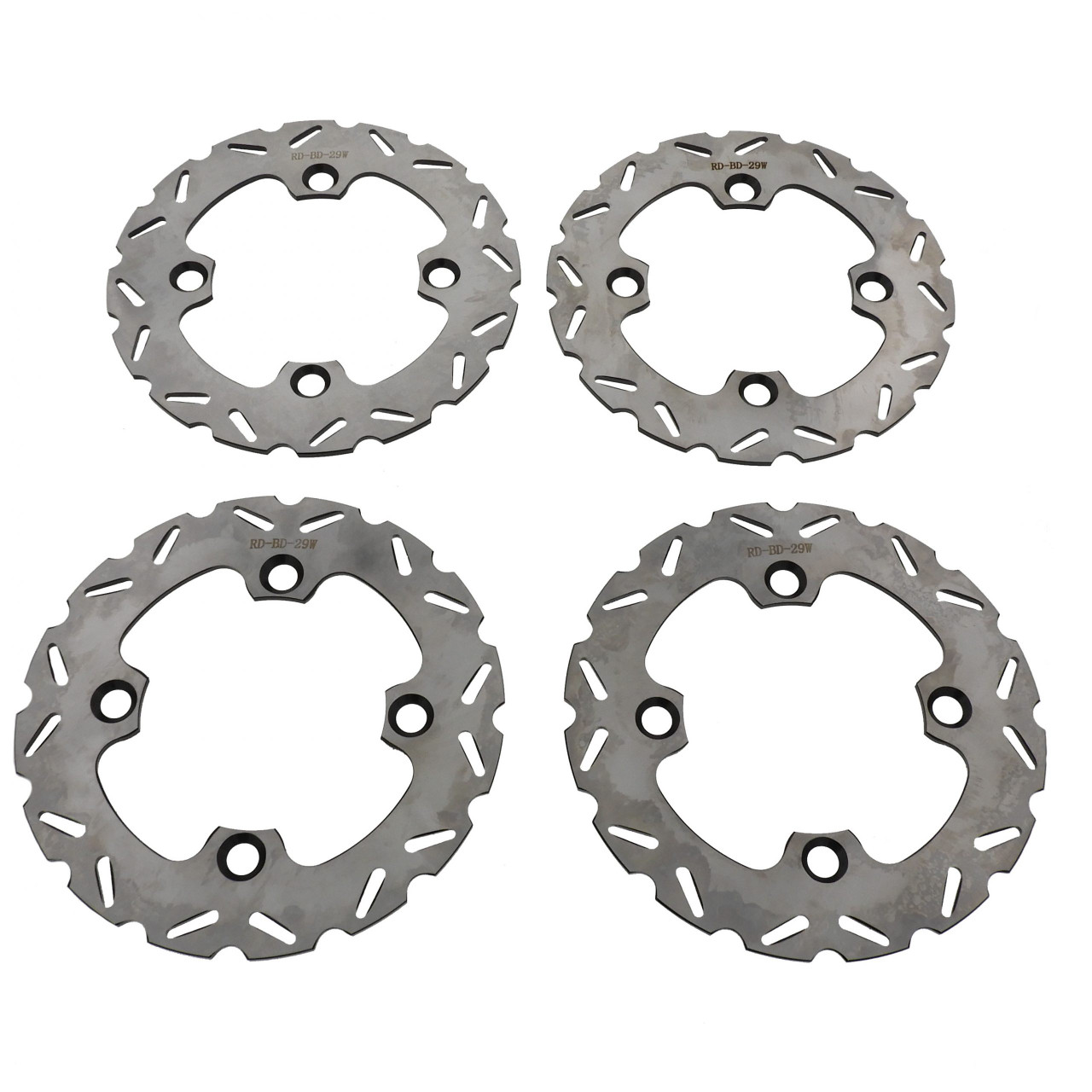 Front & Rear RipTide Brake Rotors & Brake Pads 2015-16 Polaris Razor RZR 900 XC
