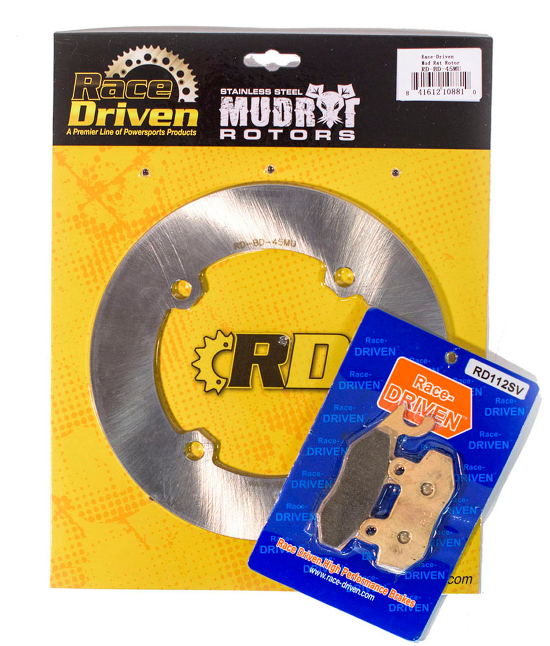 2011-2015 Can-Am Commander 1000 4x4 Rear MudRat Brake Rotor & Brake Pads