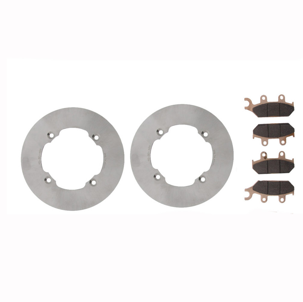 15-16 Can-Am Commander Max LTD 1000 4x4 Front MudRat Brake Rotors & Brake Pads