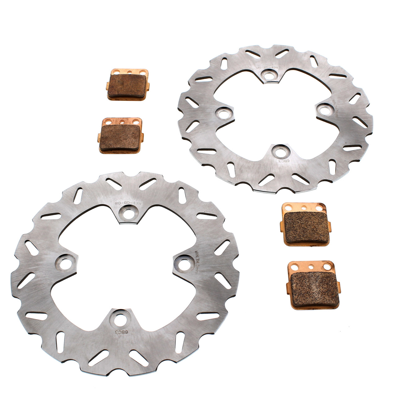 2007-2009 Kawasaki KVF360 2X4 Prairie Front RipTide Brake Rotors and Brake Pads