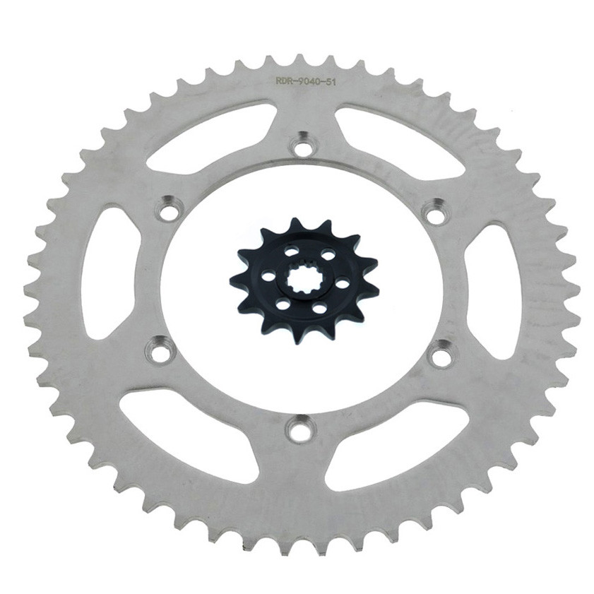 Sprocket set for Kawasaki KX250 F 250 2004 2005 13 Tooth Front & 51 Tooth Rear