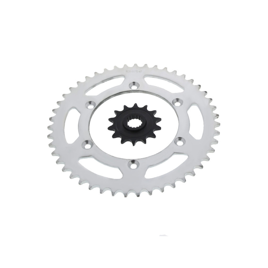14 Tooth Front and 47 Tooth Rear Silver Sprocket fits Suzuki RM-X450Z 2010