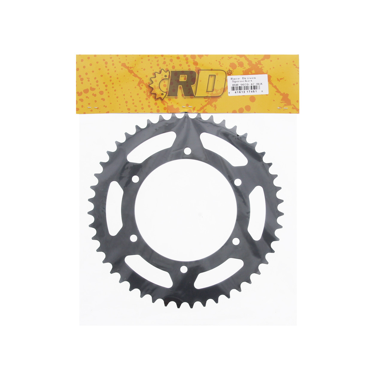 Sprocket for Kawasaki KLX400 2003 Rear 47 Tooth Black Sprocket by Race-Driven