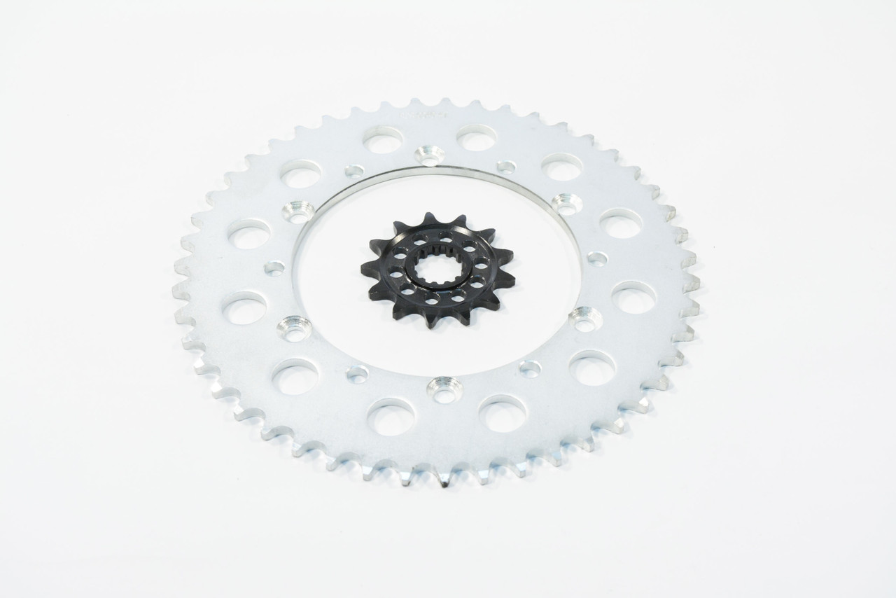 2008-2014 Kawasaki KLX450R 13 Tooth Front & 47 Tooth Rear Silver Sprocket
