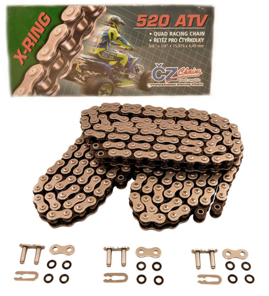 1990 1991 Polaris 350L Trail Boss 350 4x4 CZ ATV X-Ring Chain Set 64L,70L,84L