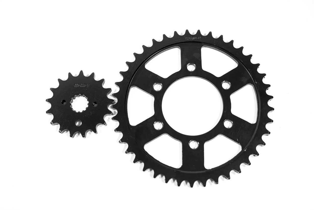 Sprockets for Kawasaki GPZ550 KZ550 1982 1983 Front & Rear Sprockets 17/41
