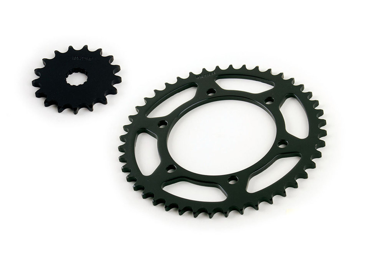 2000 2001 2002 Kawasaki W650 EJ650A Front & Rear Sprockets 17/44