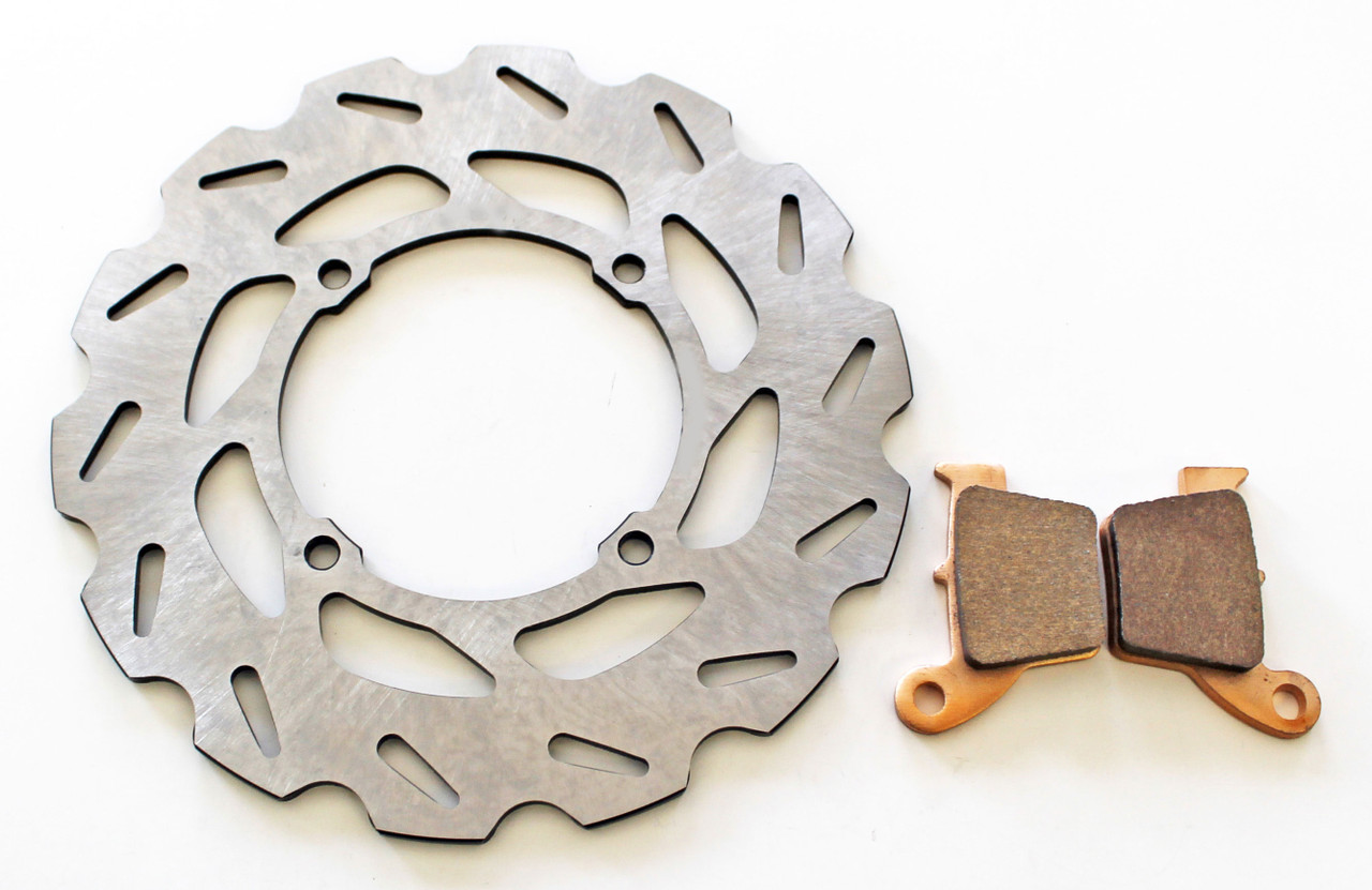 Brake Rotor & Brake Pads for Honda CRF150R CRF150 R 2012 - 2015 Rear RipTide