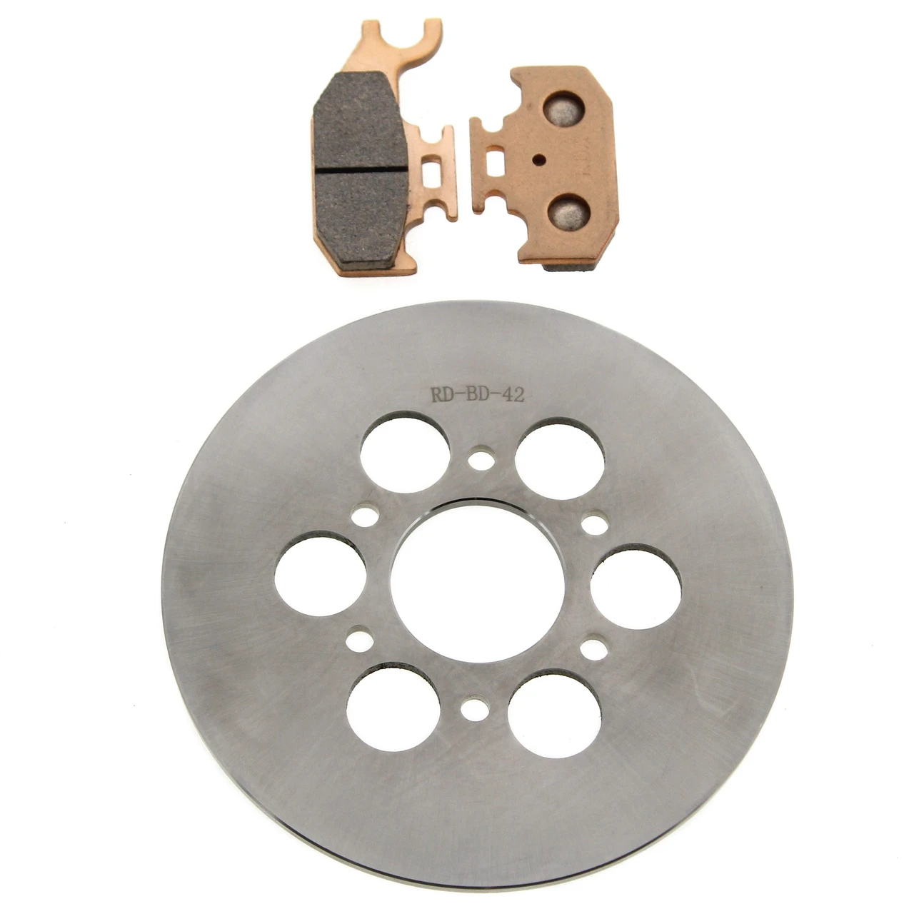 Brake Rotor Disc & Brake Pads for Yamaha YXR660 Rhino 660 04-07 Rear Race-Driven