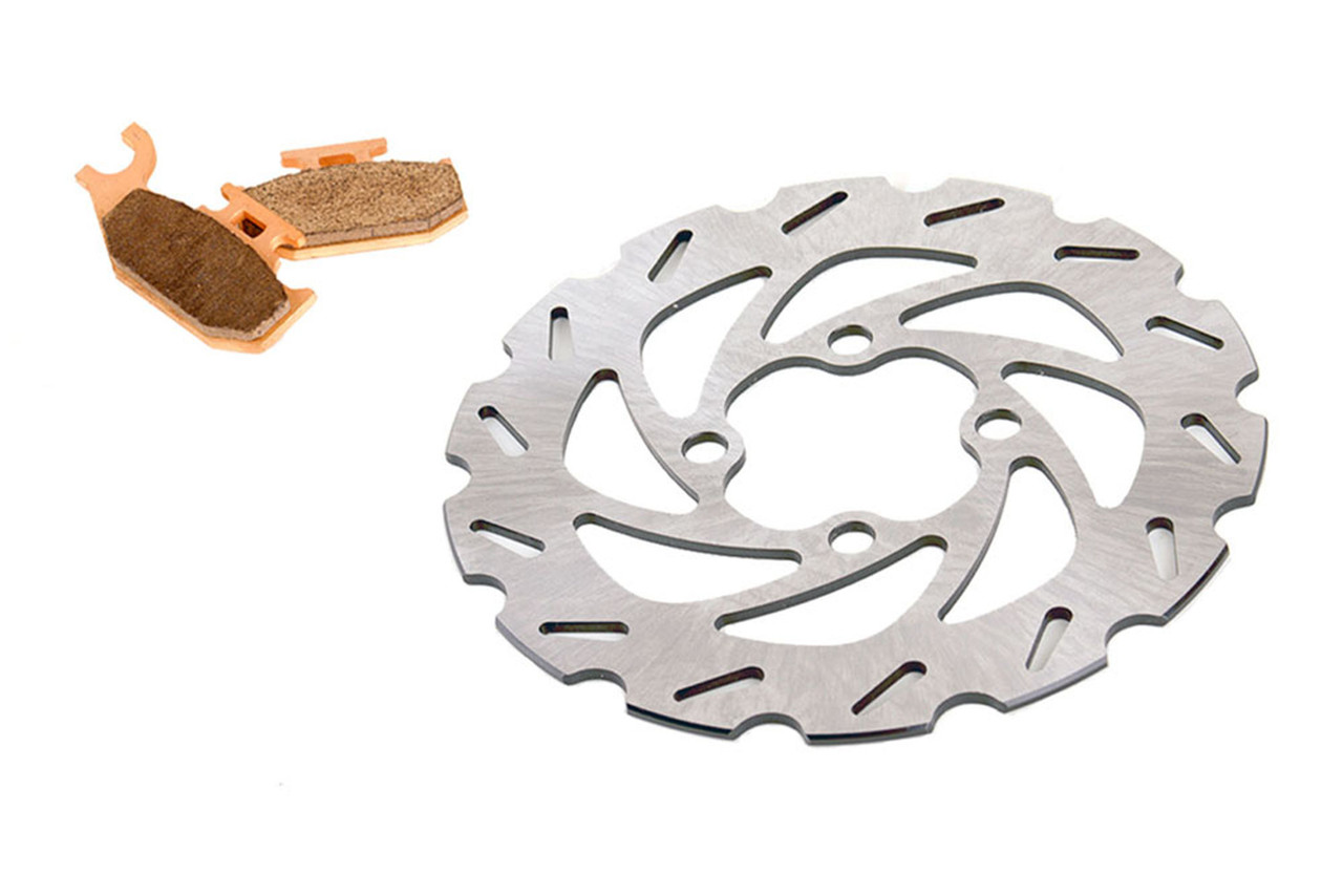 Brake Rotor & Brake Pads fit Yamaha Raptor 700 YFM700 2006 - 2012 Rear RipTide