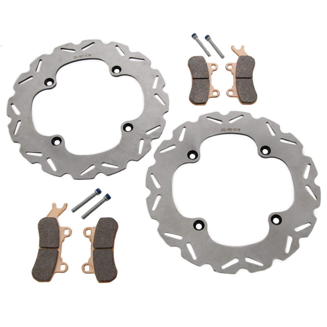 Brake Rotors and Brake Pads fit Can-Am Maverick X3 2017 - 2026 Front RipTide