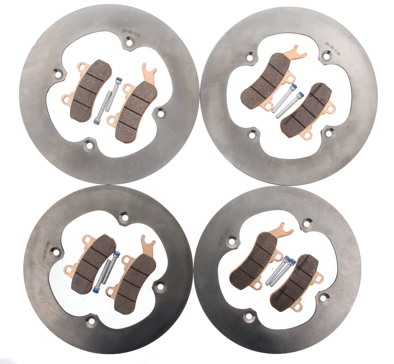 Brake Rotors & Brake Pads fit Can-Am Maverick X3 2017 - 2026 Front & Rear MudRat