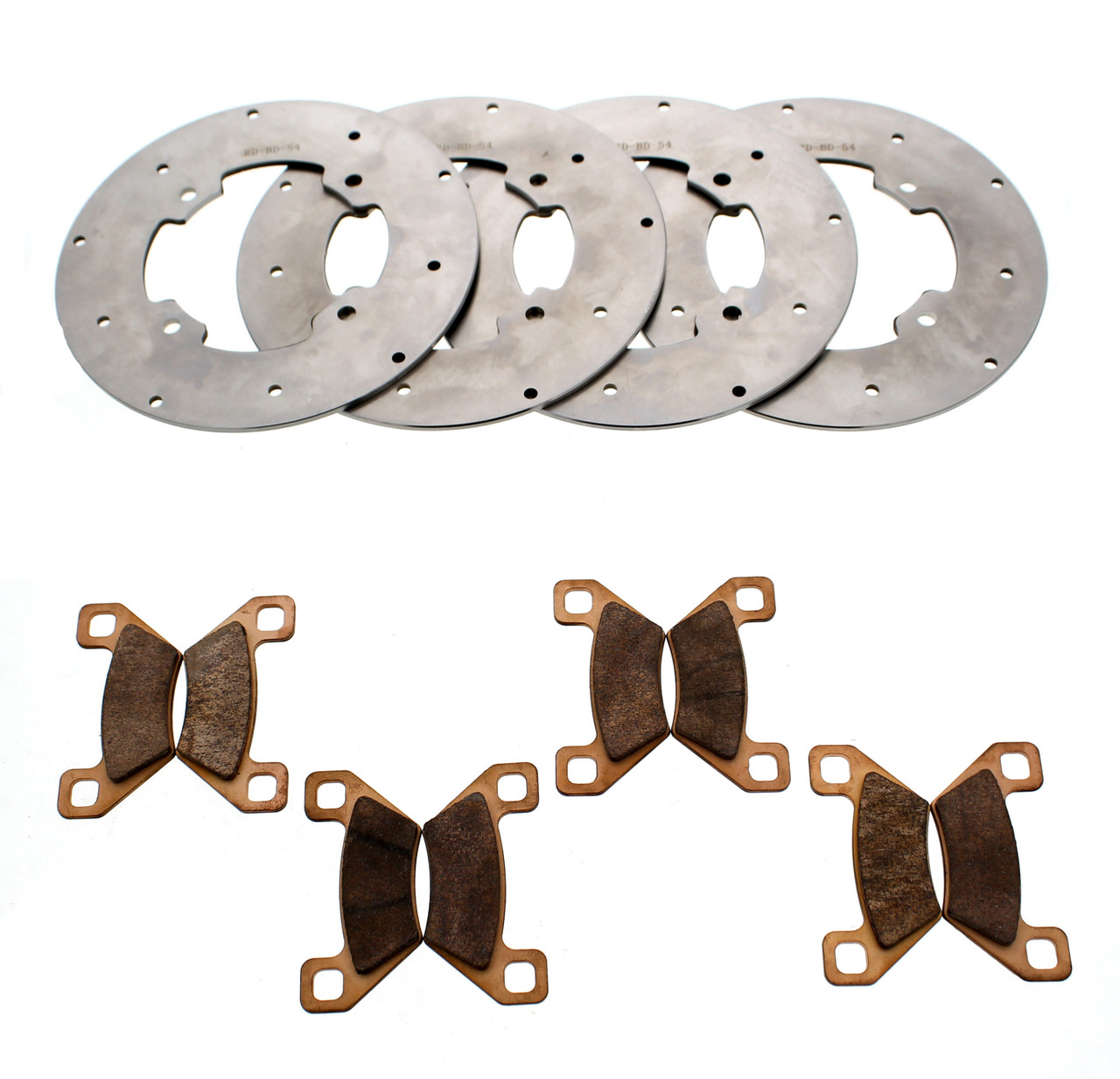 2015 2017 Arctic Cat Wildcat Trail 700 LTD EPS Front & Rear Brake Rotors & Pads