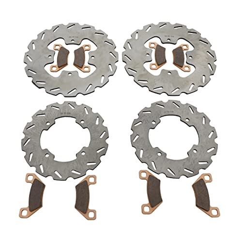 Brake Rotors &  Pads for Arctic Cat Wildcat 1000 2013-2015 Front & Rear RipTide