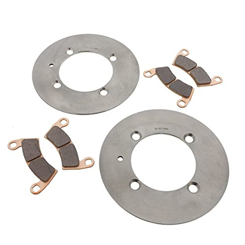 Brake Rotors & Pads fit Polaris Ranger Crew XP 1000 NS 2018 - 2023 Front MudRat
