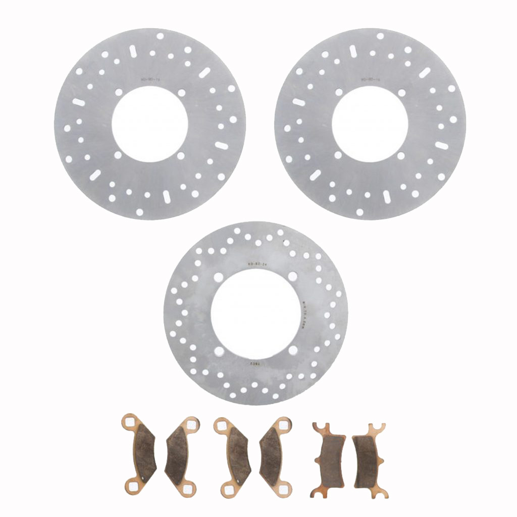 Brake Rotors & Brake Pads for Polaris Sportsman 500 2007 - 2009 Front & Rear