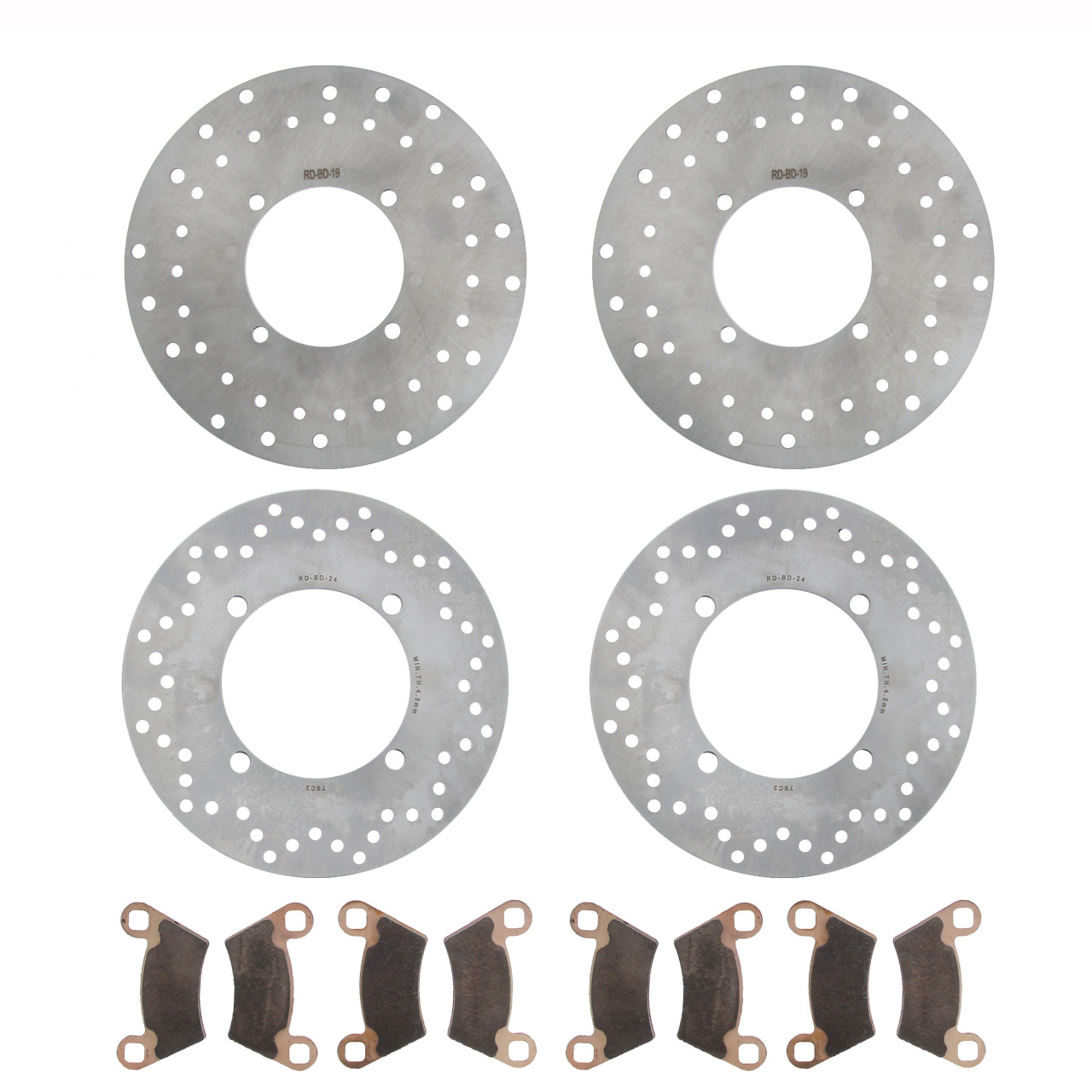 2016 Polaris Ranger 570 EPS Front & Rear Brake Rotors & MudRat Brake Pads
