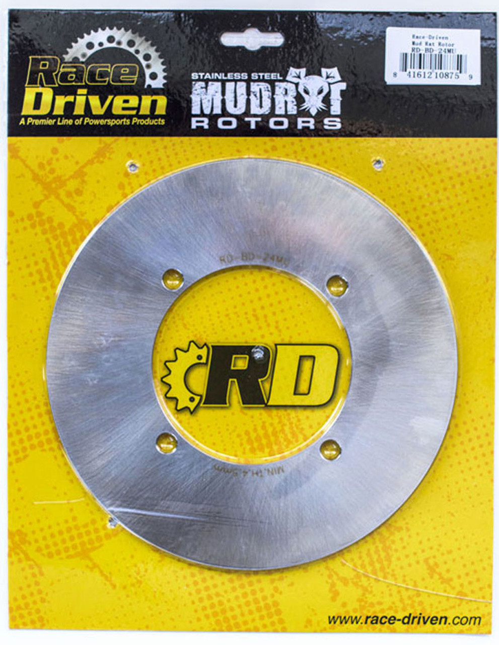 Rear MudRat Rotors and MudRat Brake Pads fits 2010-2012 Polaris Ranger 800 Crew