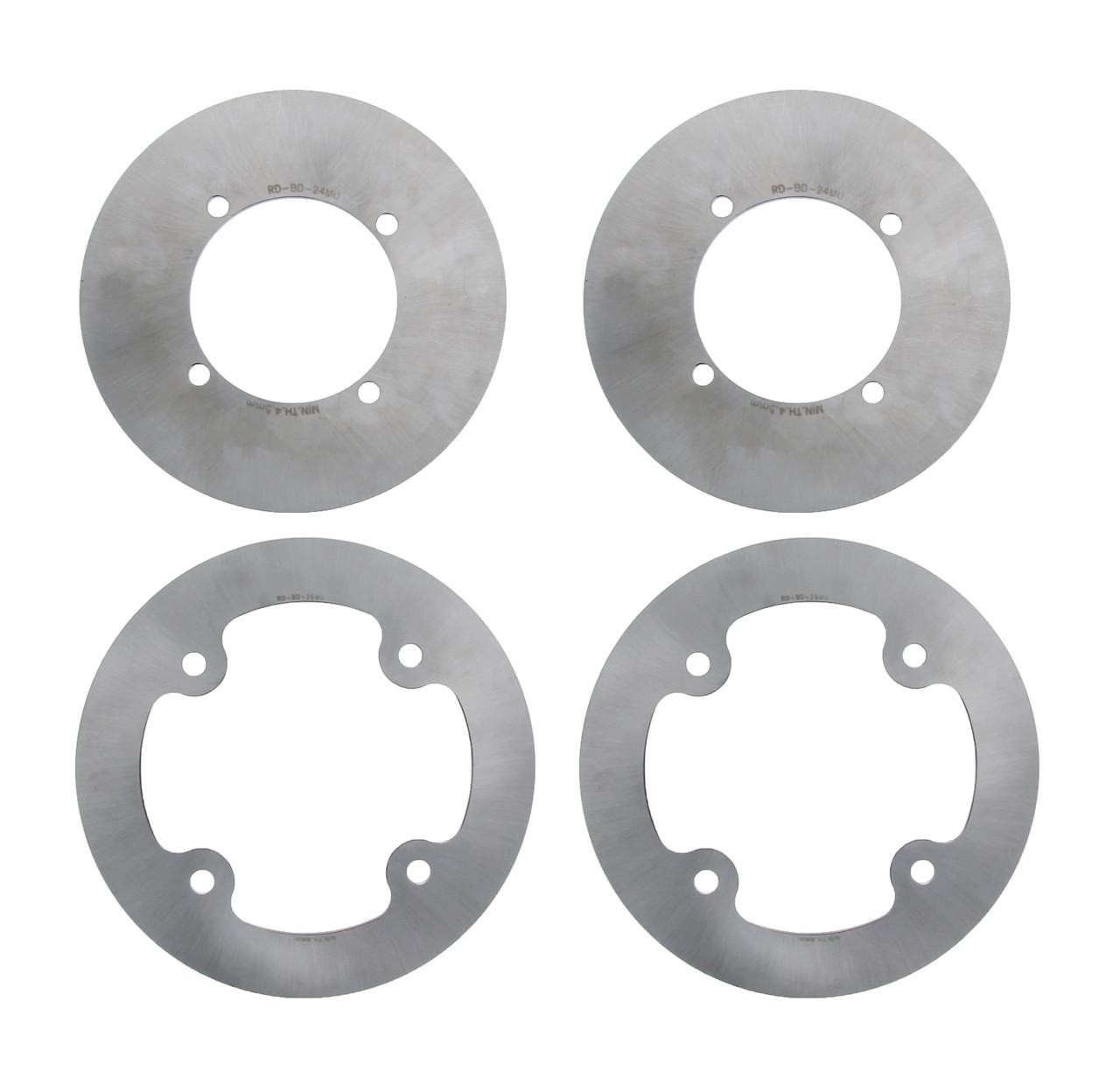 2009 - 2014 Polaris RZR S 800 EFI -Front & Rear MudRat Brake Rotors - Both Sides