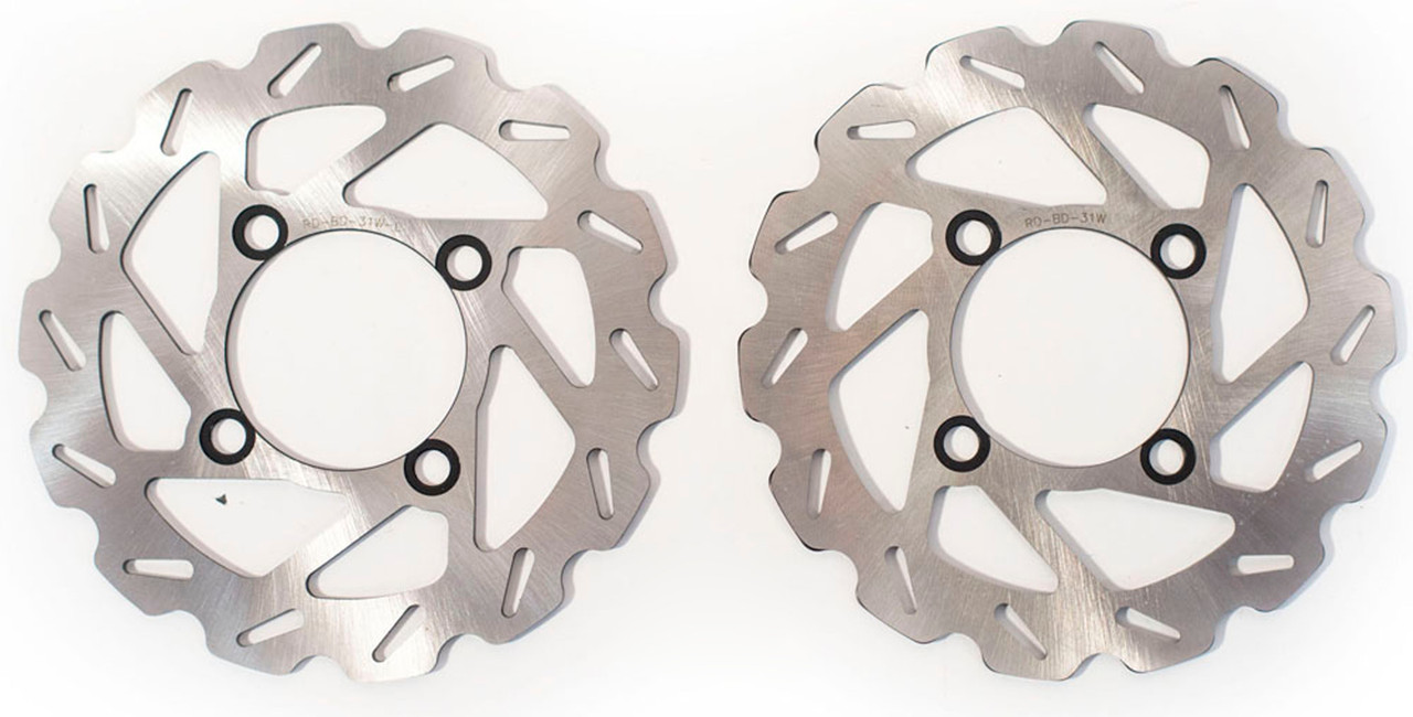 Brake Rotors & Brake Pads Yamaha Rhino 700 YXR700 2008-2013 Front & Rear RipTide