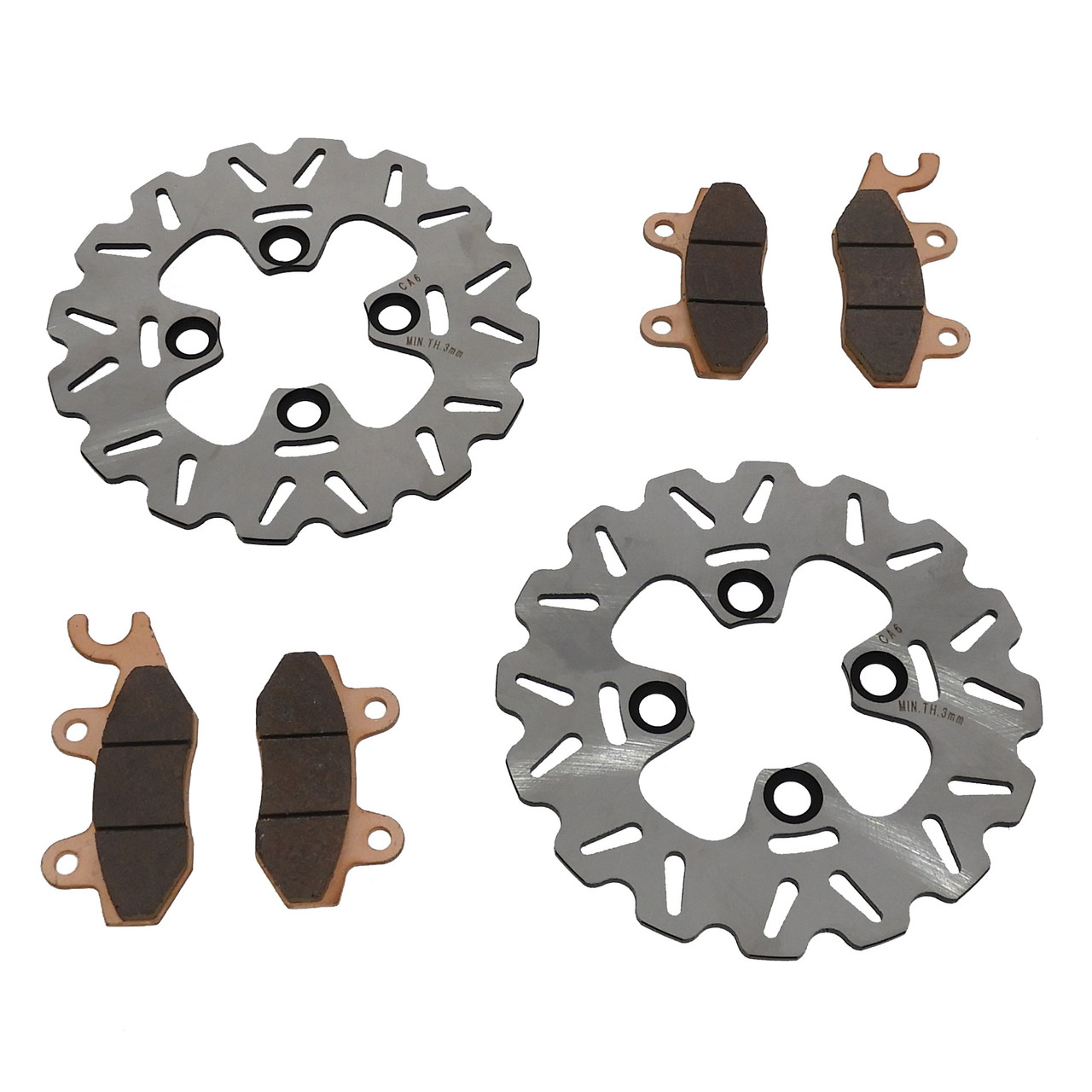 Brake Rotor Disc & Brake Pads Yamaha YFZ450 YFZ 450 R 2009 - 2026 Front RipTide