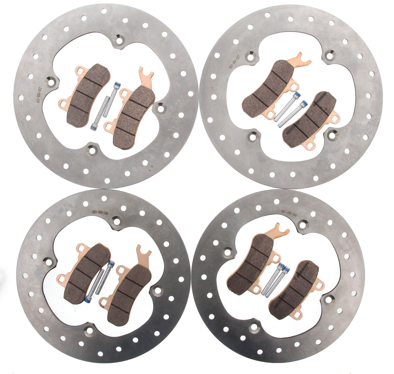 Brake Rotors and Brake Pads fit Can-Am Maverick X3 900 2018 Front and Rear