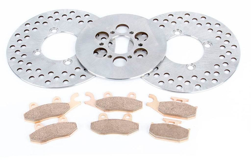 Brake Rotors & Brake Pads Yamaha YXR660 Rhino 2004-2007 Front & Rear Race-Driven