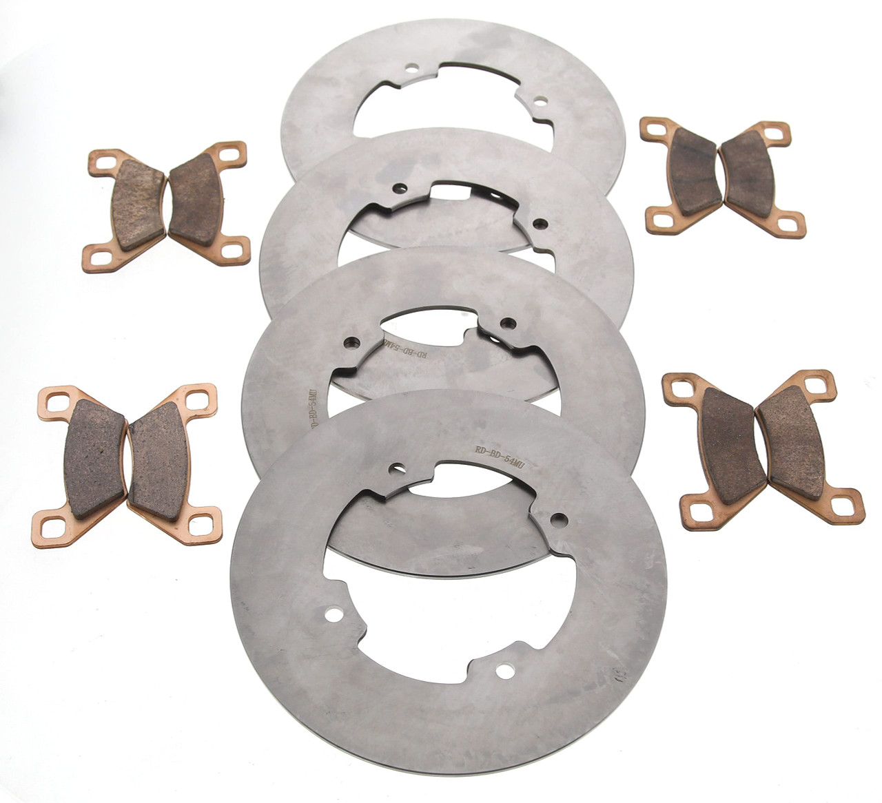 2014-17 Arctic Cat Wildcat Trail 700 XT Front & Rear MudRat Rotors & Brake Pads