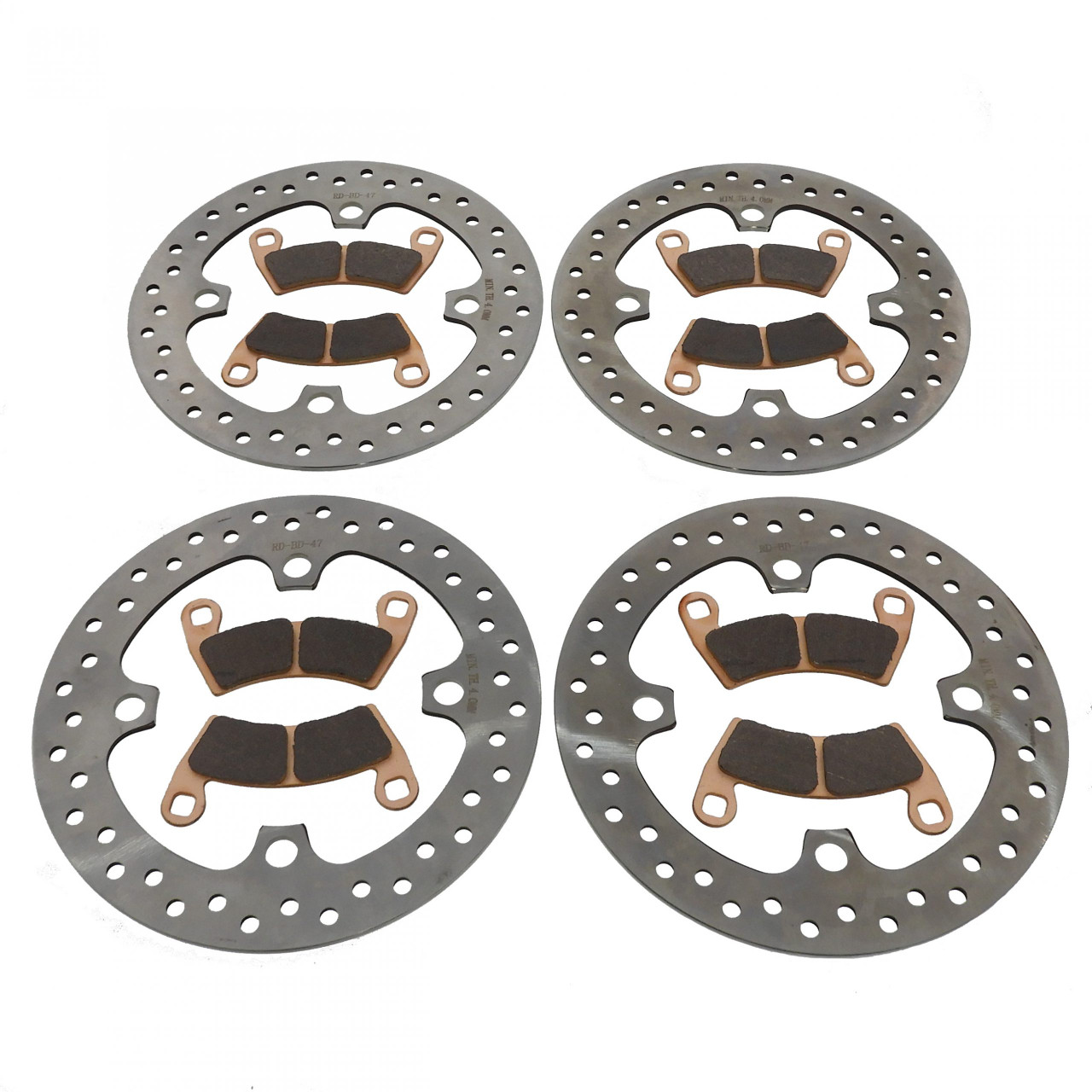 Brake Rotors & Brake Pads fit Polaris RZR XP 4 1000 Sport 2021-2023 Front & Rear