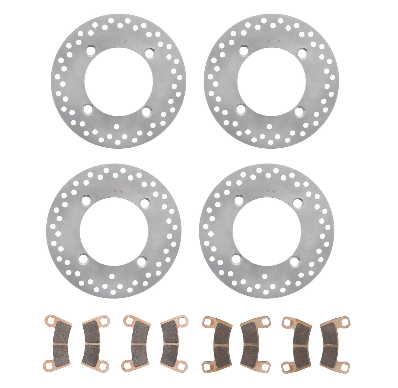 Brake Rotors & Pads fit Polaris RZR Trail 900 Sport 2021 - 2026 Front & Rear