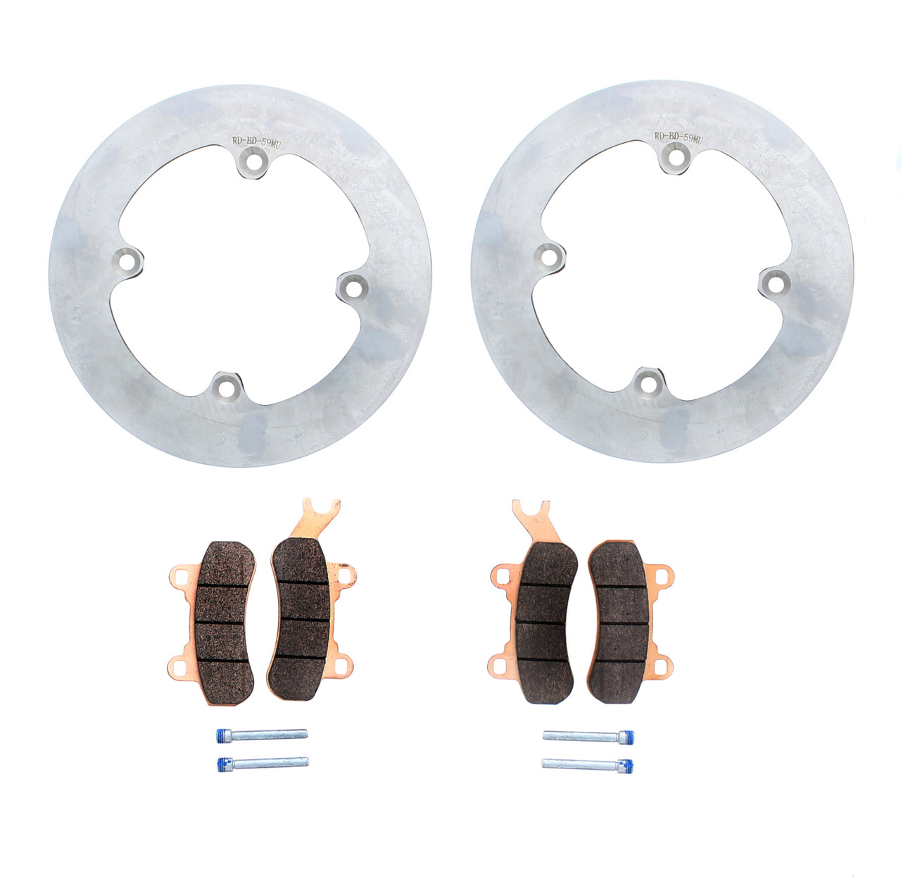 Brake Rotors and Brake Pads fit Can-Am Maverick Trail 700 2022 2023 Rear MudRat