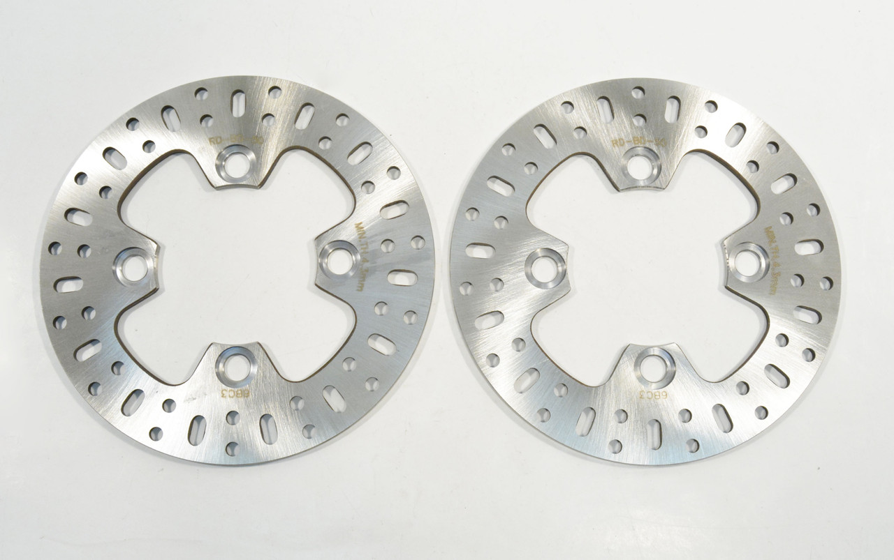 Brake Rotors and Brake Pads fit Kawasaki Teryx4 800 KRT800 2014 - 2025 Front